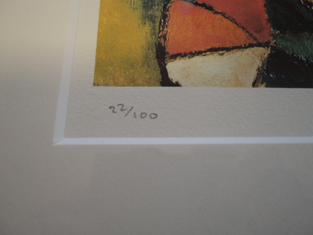 パブロ・ピカソ 直筆サイン 証明書 リトグラフ「Child with a Dove 22