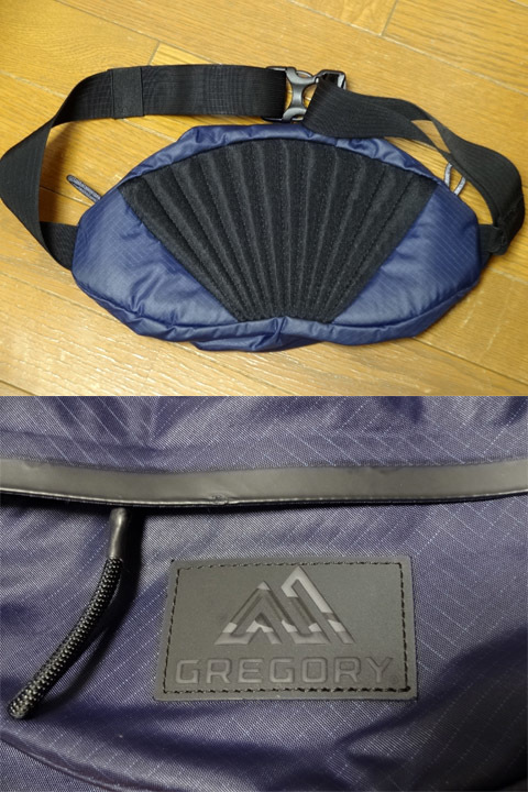 ☆値下げ 底値 極美品 1回使用のみ 人気 グレゴリー ショルダー ボディ ウエスト バッグ ネイビー ③☆