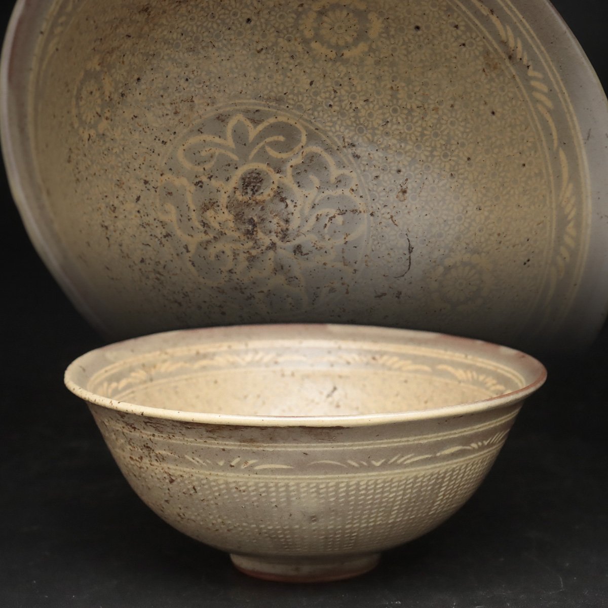 古美術 朝鮮古陶磁器 高麗青磁 鉢 時代物 極上品 初だし品 D5862