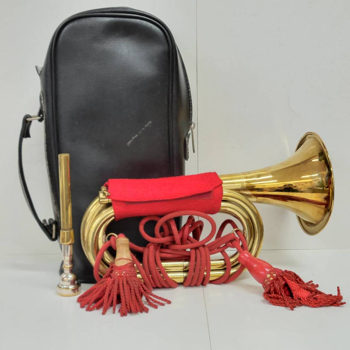 ○信号ラッパ ROCKY/ロッキー 軍用ラッパ 金色 音だし確認OK 中古品