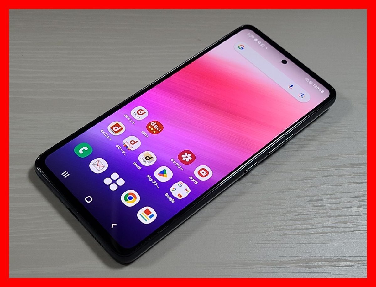 美品 ドコモ Galaxy スマートフォン SC-53C オーサムブラック
