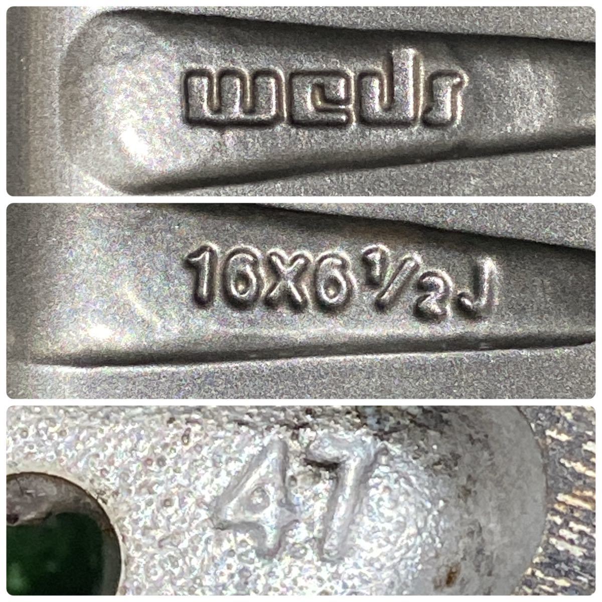 weds NIRVANA 16×6.5J 5H-100 ＋47 ハブ径72㎜_10