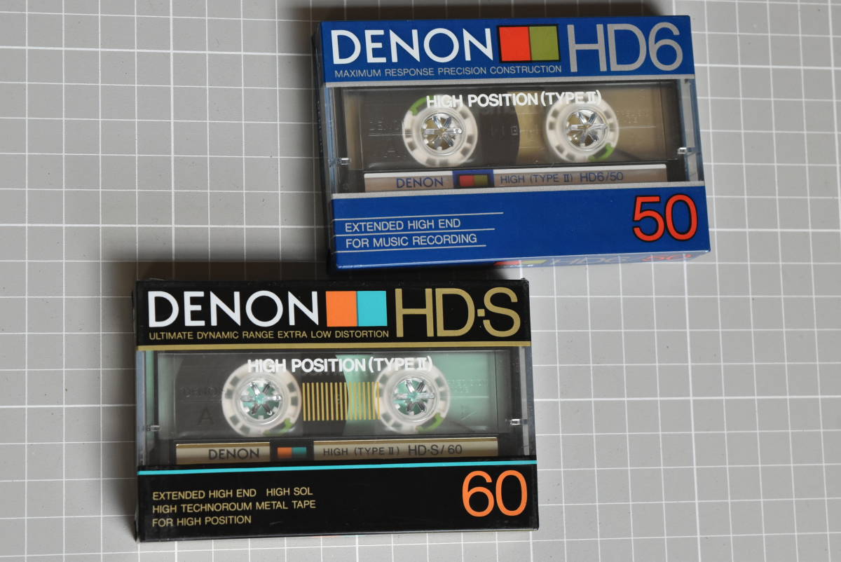 カセットテープ DENON:ＨD6&frasl;50 HD-S&frasl;6０ デンオンハイポジタイプ