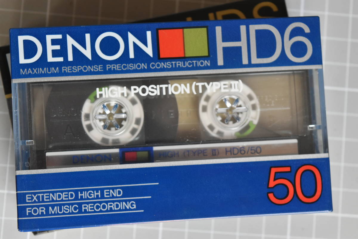カセットテープ DENON:ＨD6&frasl;50 HD-S&frasl;6０ デンオンハイポジタイプ