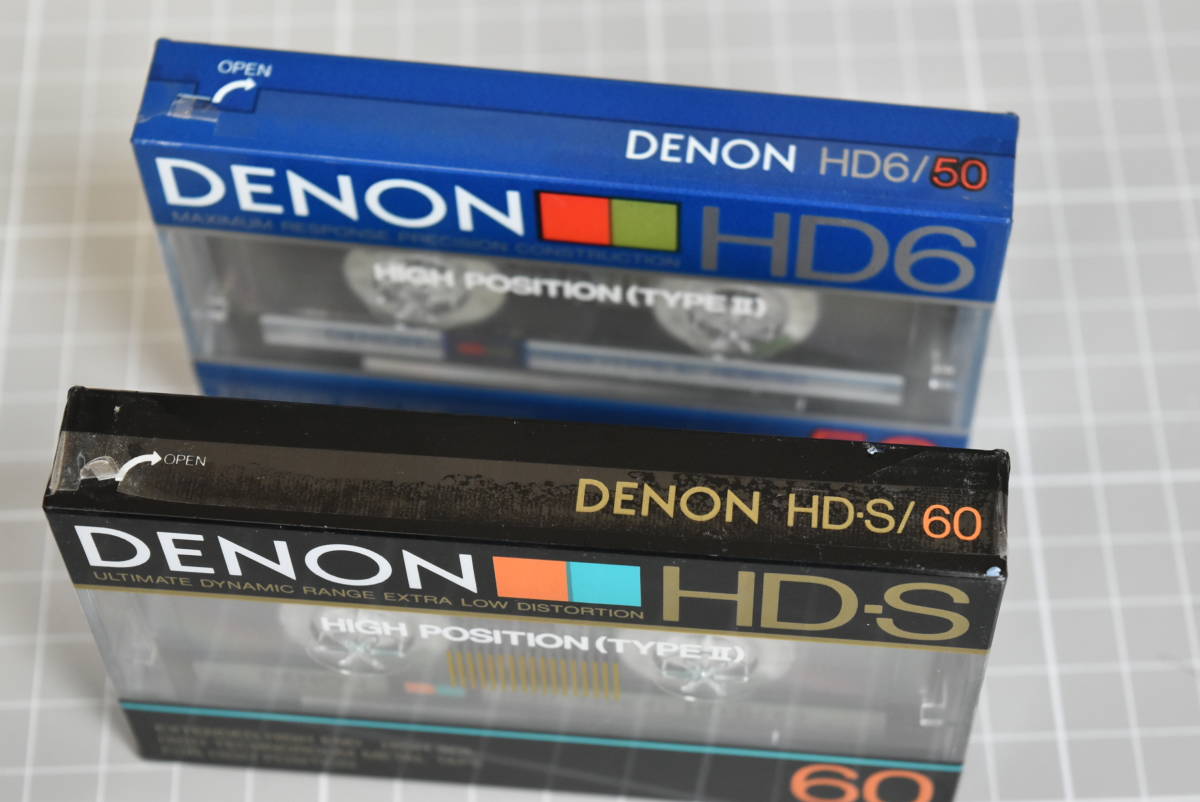 カセットテープ DENON:ＨD6&frasl;50 HD-S&frasl;6０ デンオンハイポジタイプ