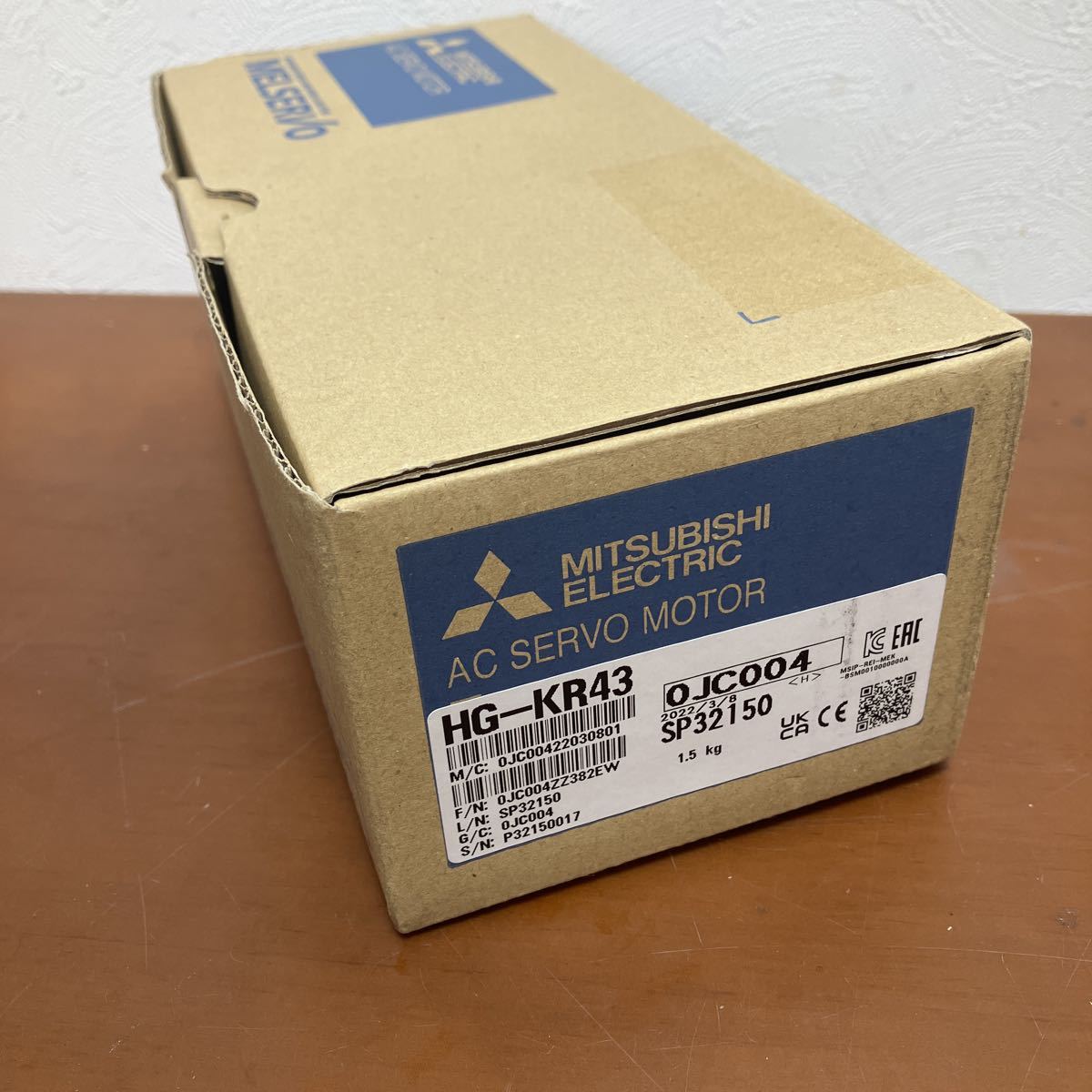 【新品未使用】三菱電機 HG-KR43 ACサーボモータ 箱付き 三菱電機 サーボモータ HG-KR43 HG-KR43 サーボモータ 三菱電機 回転数