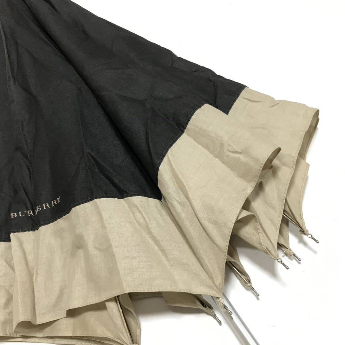 未使用バーバリー（Burberry）折り畳み傘 黒 男性向け バーバリー