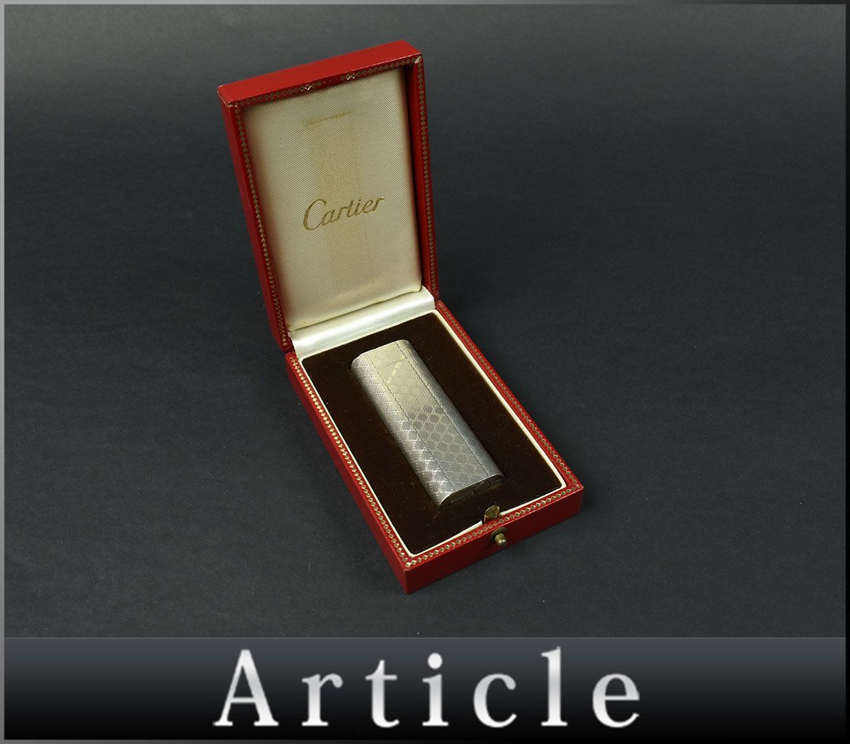 157723◇着火確認済 Cartier カルティエ ガスライター ライター 真鍮 シルバー 喫煙具 喫煙グッズ メンズ レディース ケース/ G