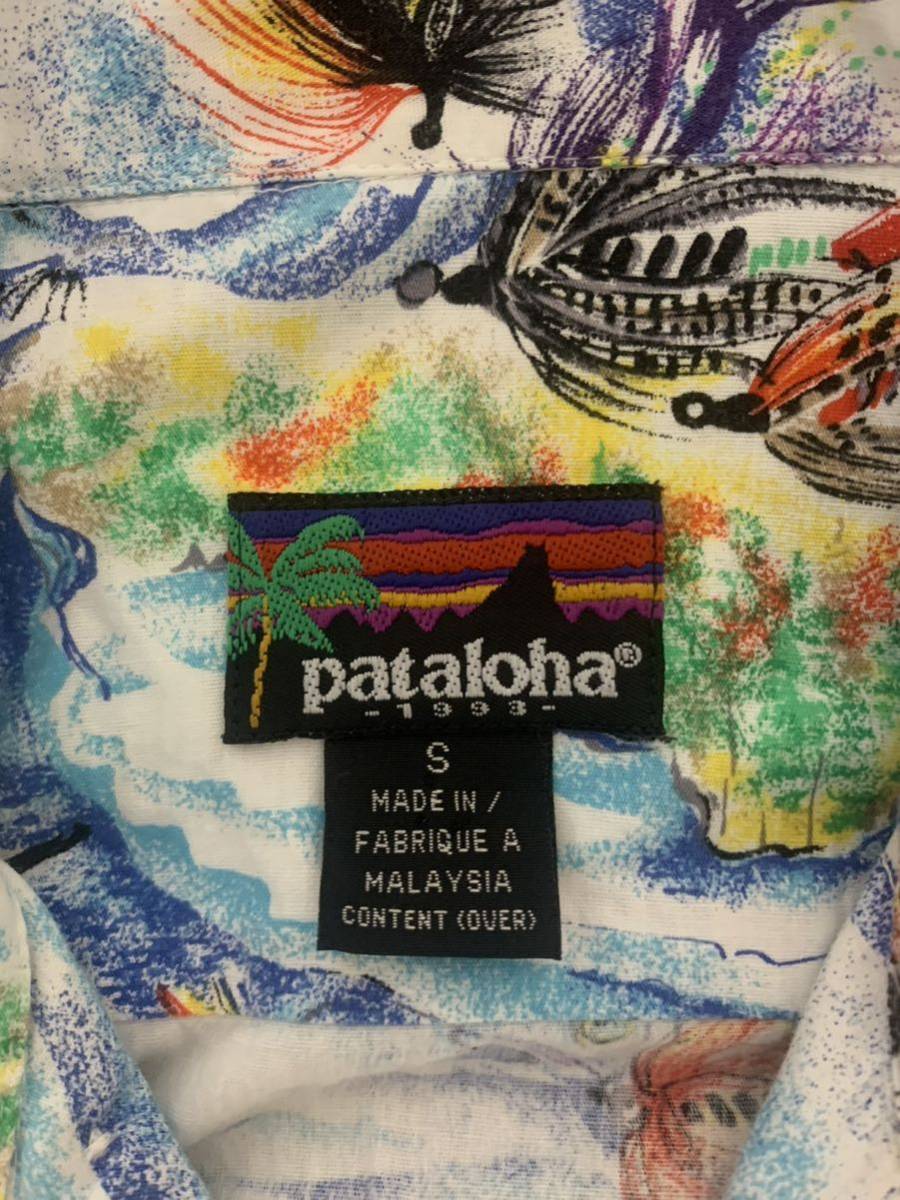 希少 90s patalohaパタロハ アロハシャツ 毛針 リバービジョンズ 毛鉤