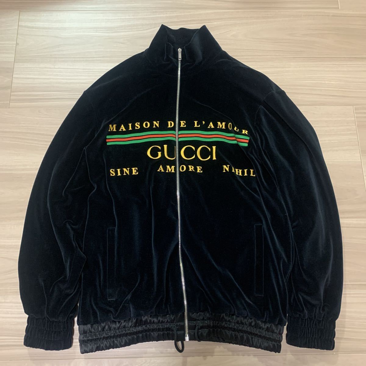 100%新品，2026 美品 GUCCI グッチ ベロア ジャージ Sサイズ オーバー 
