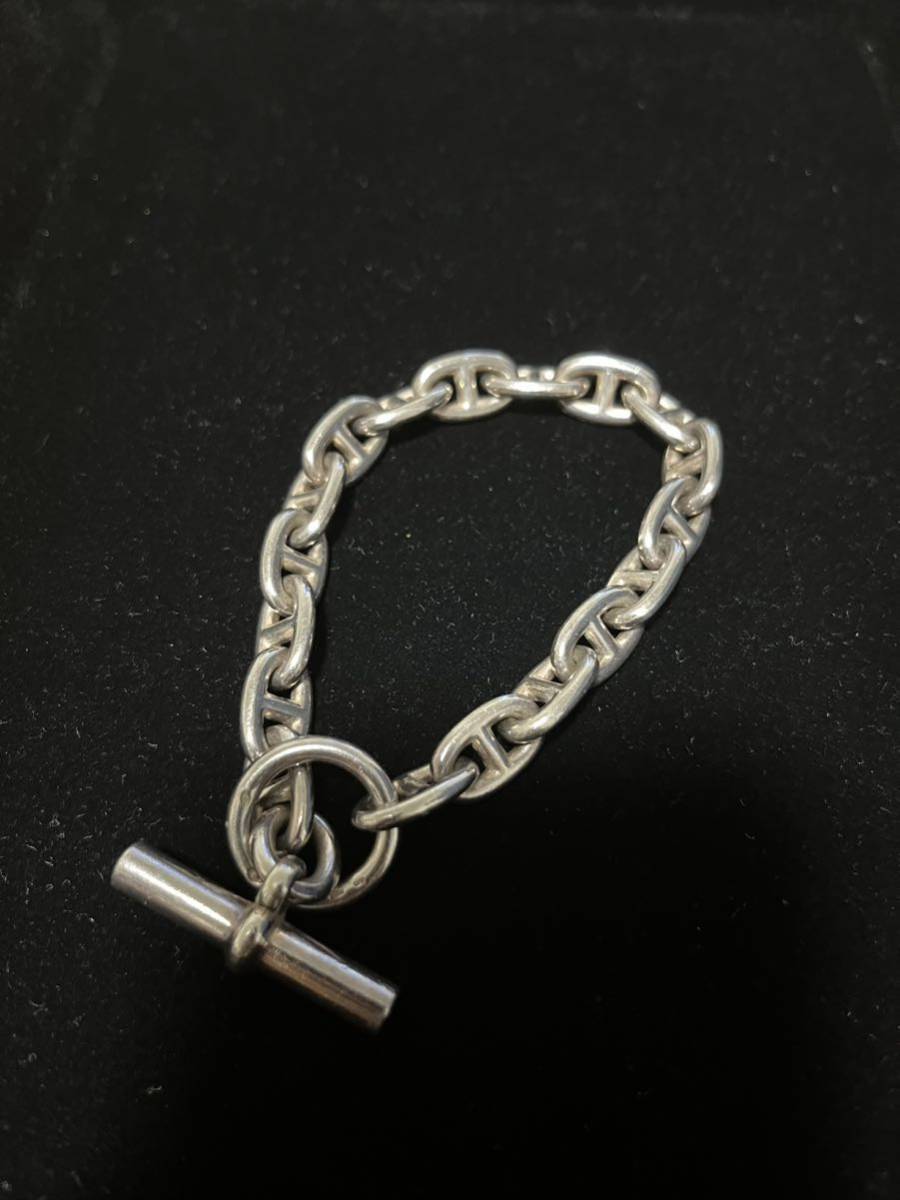 エルメス シェーヌダンクル シルバーブレスレット SILVER925 MM 18コマ