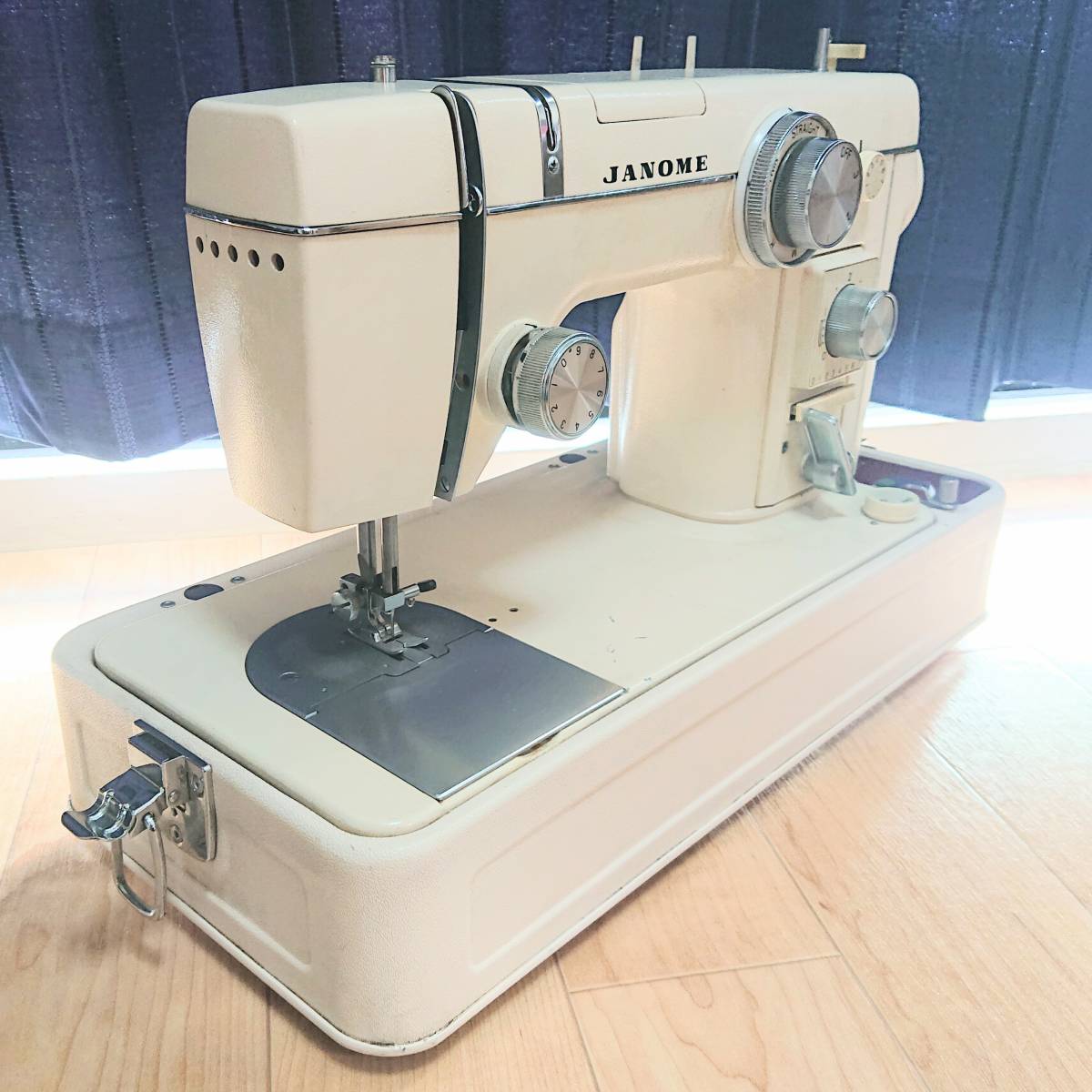希少 JANOME ジャノメ ミシン 802 №730164149 動作確認済み ペダル付き 
