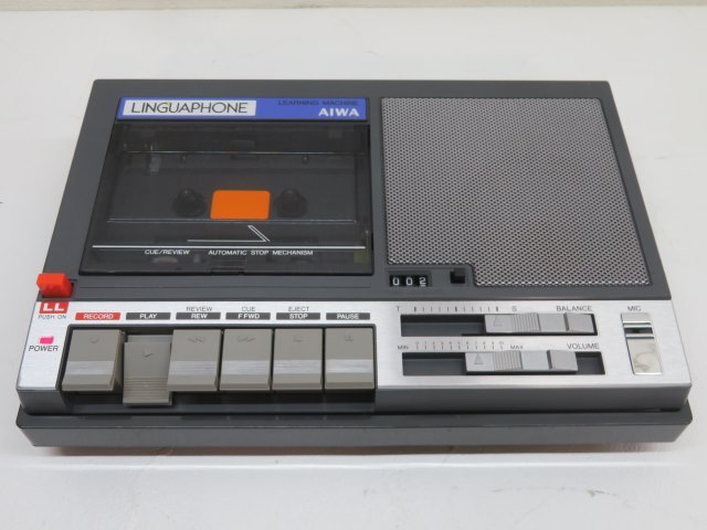 □LINGUAPHONE/AIWA LCR-880 ラーニングマシン カセットレコーダー