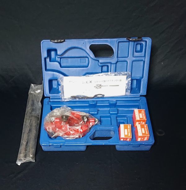 未使用品　REX 可搬型手動ねじ切り機 　REX-2R　リード型　ガス管用チェザー1/2・3/4・1　付属