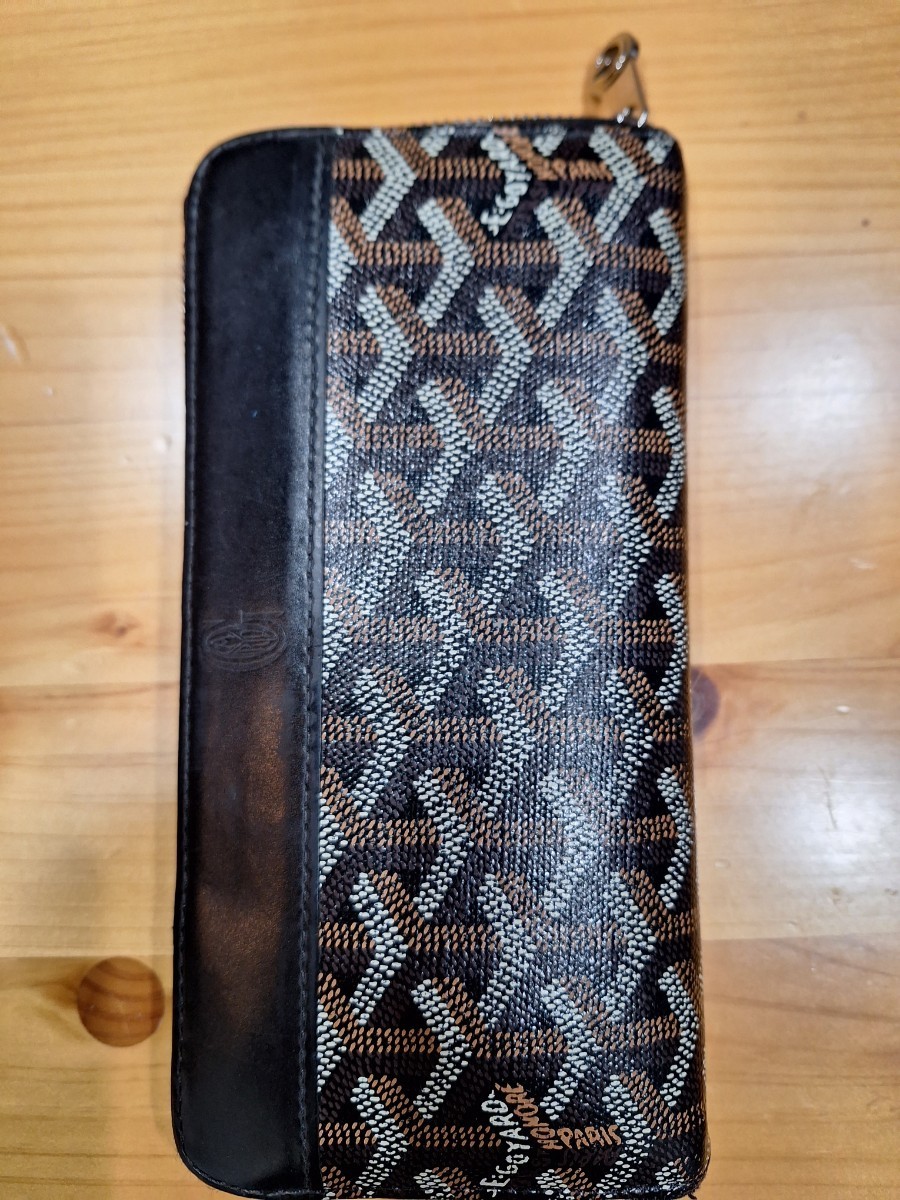 GOYARD 長財布 ヘリンボーン フランス製 リシュリュー 黒
