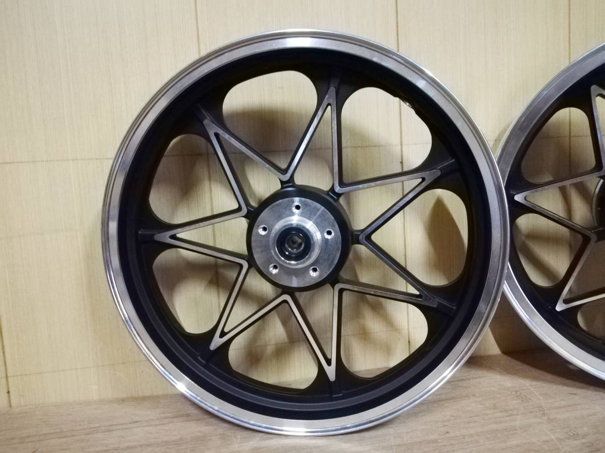 ZRX400 キャストホイール 黒/ブラック 前後18インチ/カイ ハヤシ 