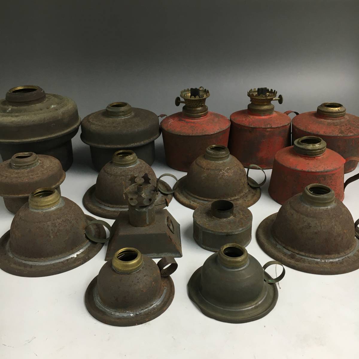 オイルランプ アンティーク インテリア アルコールランプ 陶器 レトロ
