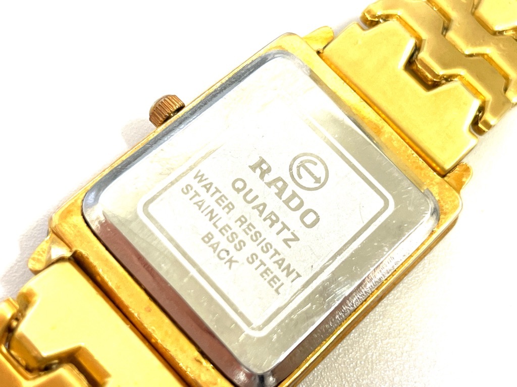 3297 RADO ラド― Jubile スクエア 2Pダイヤ レディース 時計 ゴールド  