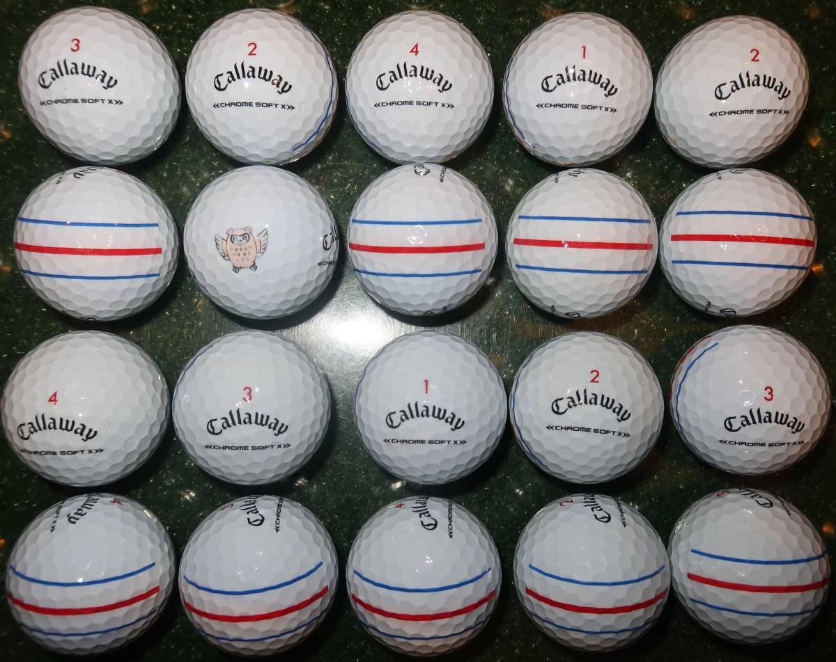 ロストボール　2022年モデル　CALLAWAY CHROME SOFT X トリプルトラック　20個