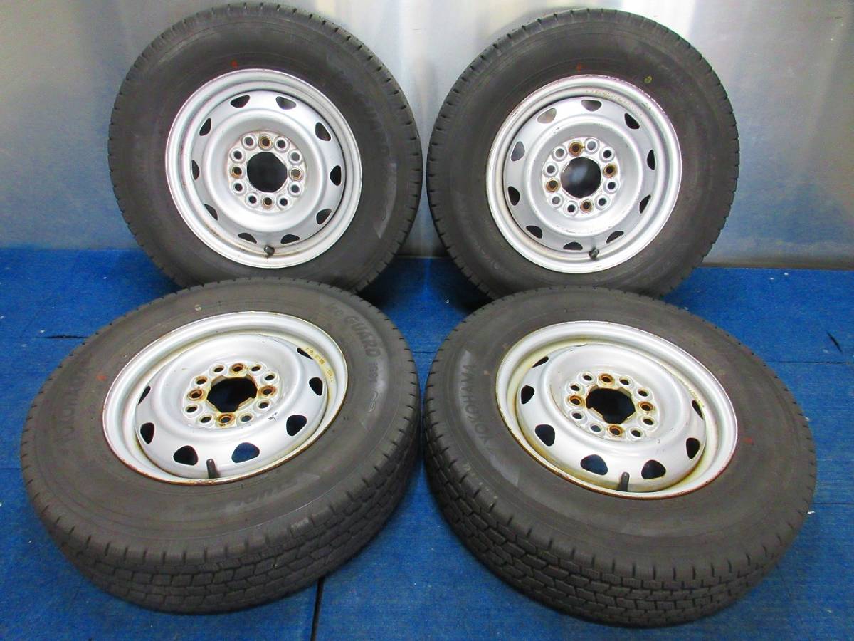 ★8分山★19.20年製★ ヨコハマ iG91 145/80R12 LT　マルチ 12×4J 4H-100/110/114.3 4本セット スタッドレス 軽トラ・軽バン等　A386 145&frasl;80R12 iG91 ヨコハマ M74 [スタッドレスタイヤ] 80&frasl;78NヨコハマタイヤiG91新品26年製4本