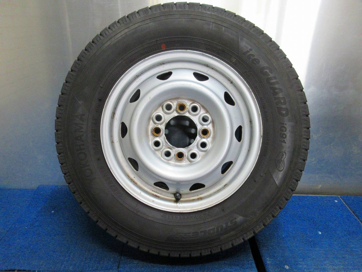 ★8分山★19.20年製★ ヨコハマ iG91 145/80R12 LT　マルチ 12×4J 4H-100/110/114.3 4本セット スタッドレス 軽トラ・軽バン等　A386 145&frasl;80R12 iG91 ヨコハマ M74 [スタッドレスタイヤ] 80&frasl;78NヨコハマタイヤiG91新品26年製4本