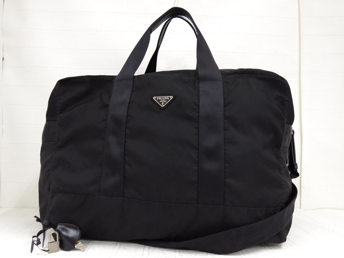 ◇美品◇PRADA プラダ◇メンズ◇ナイロン カーフ レザー 本革◇2way 