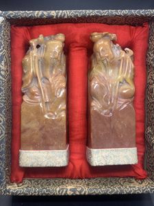 印材 印 はんこ アンティーク 骨董 中国 寿山石 獅子 赤 書道 落款印