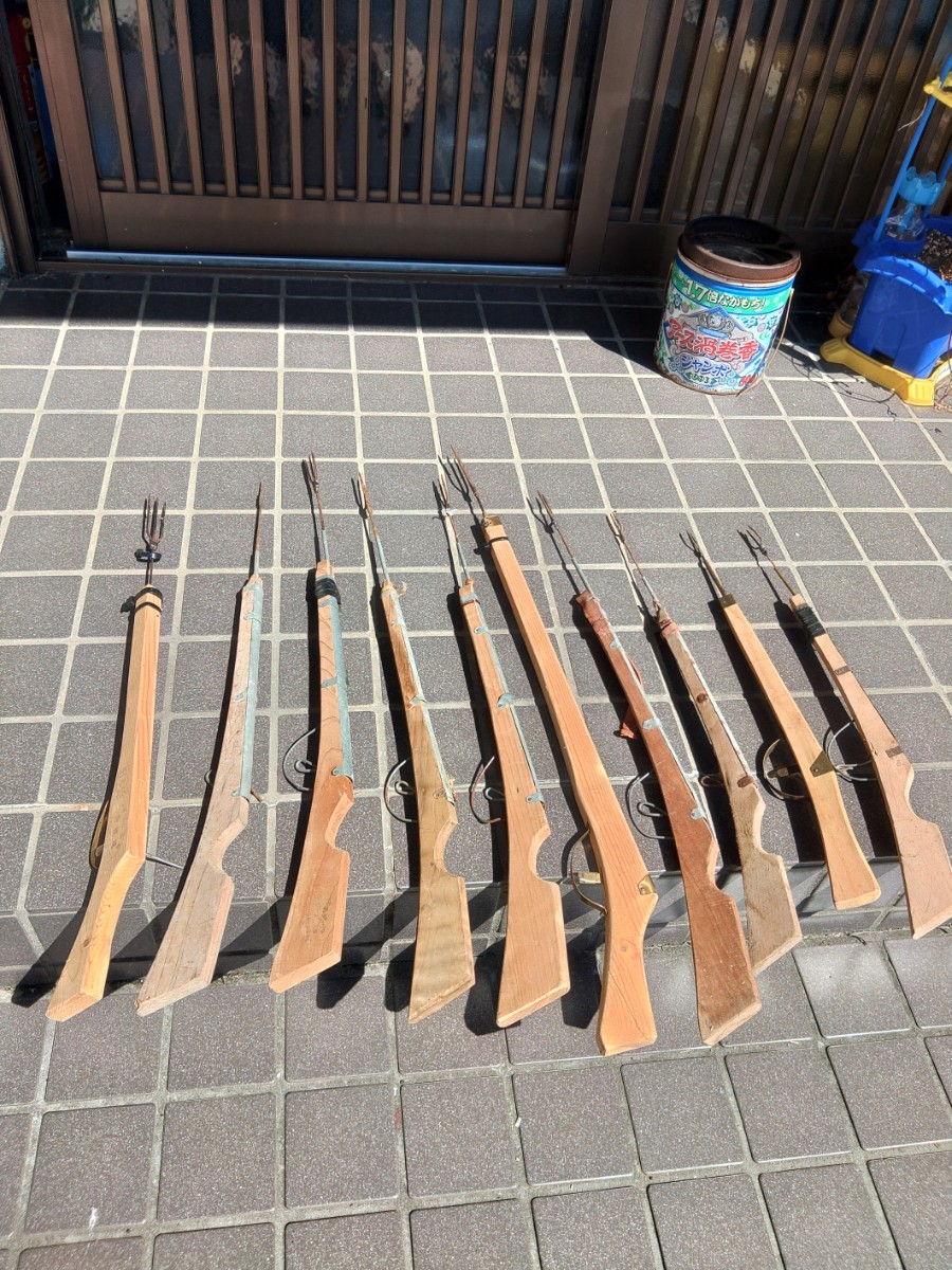 即決のみ送料無料 10本セット 水中銃 水中銛 銛 モリ ヤス 川遊び 磯 