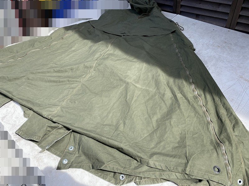☆ポーランド軍 テント 軍幕 ジッパー加工 サイズ2☆② ポーランド軍