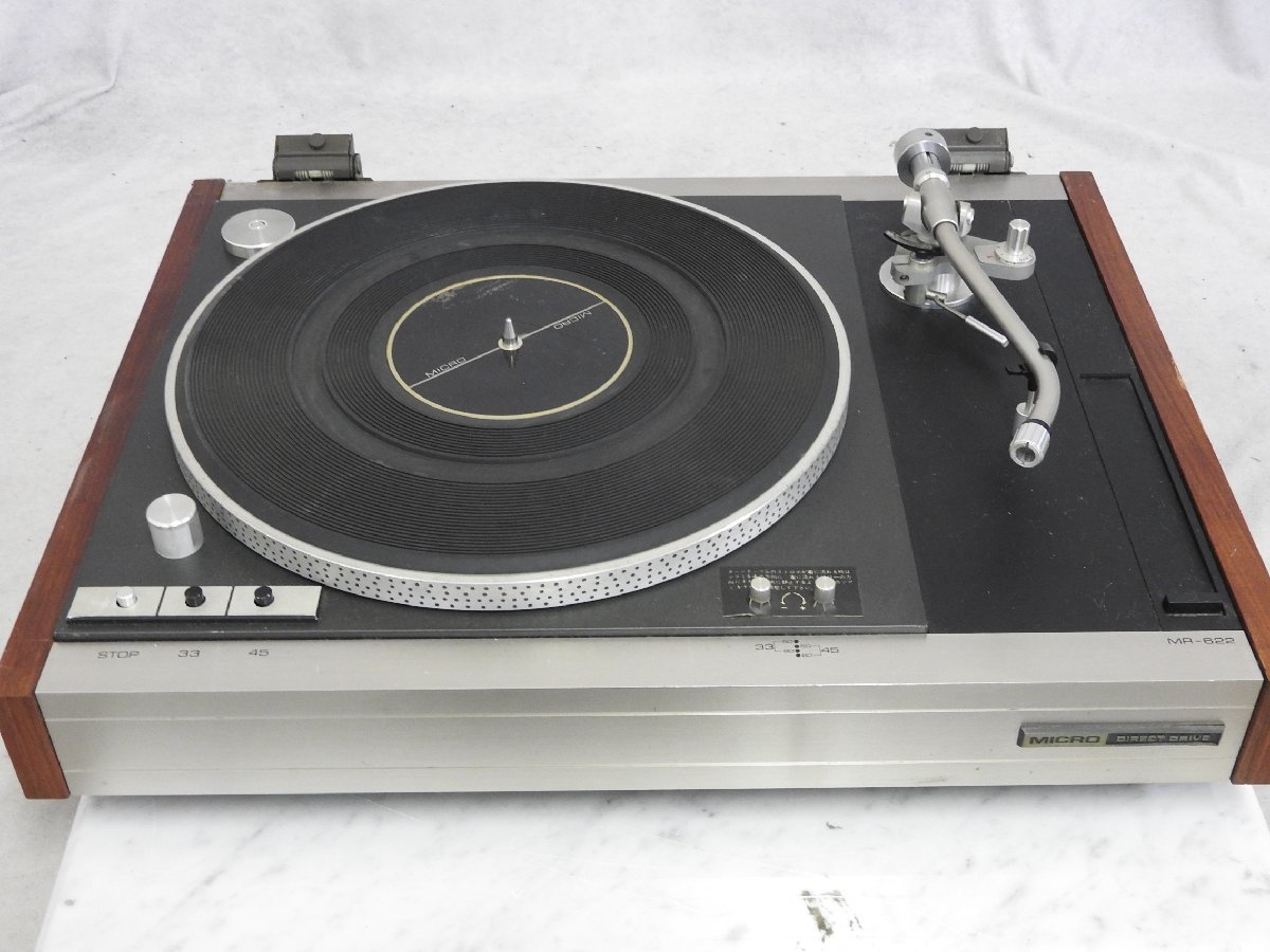 奇跡！フルレストア済！針&ベルト新品マイクロレコードプレーヤーSOLID