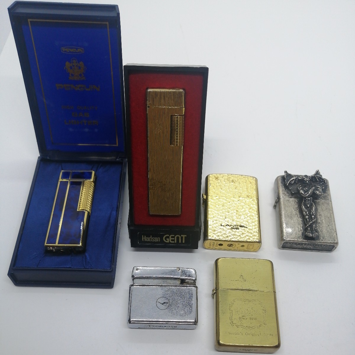 まとめ売り】ガスライター オイルライター PENGUIN Hadson LANCEL