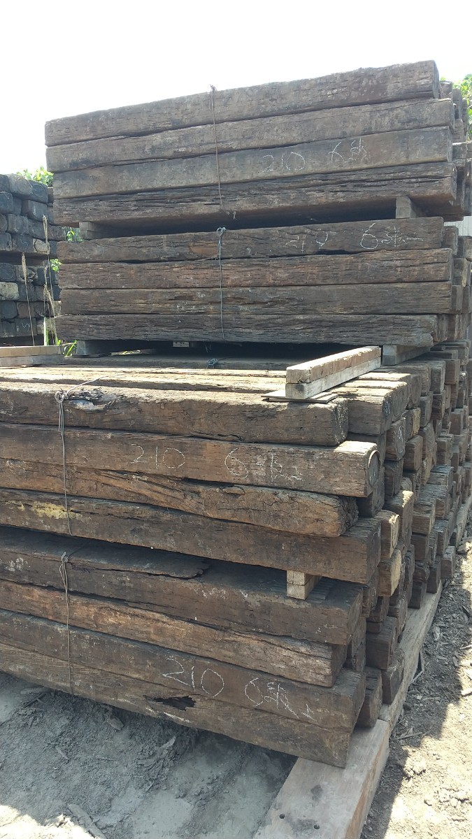 枕木40本 4級品 長さ約210cm 送料別 ガーデニング