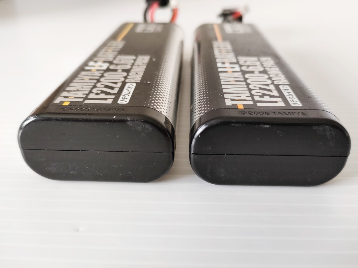 タミヤ LF2200-6.6V リフェバッテリー 2本 動作確認済 中古 TAMIYA