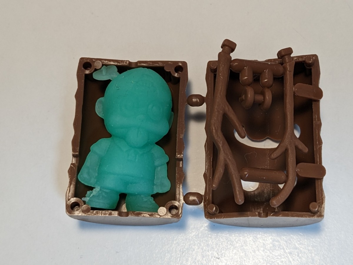 森永 食玩 忍空 林 チョコボール 蓄光フィギュア 当時もの 昭和レア 風
