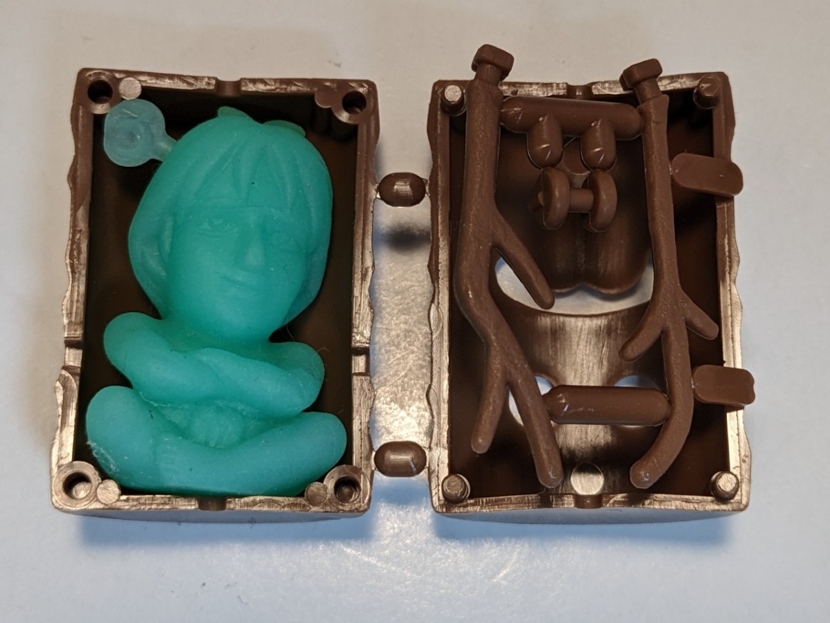 森永 食玩 忍空 林 チョコボール 蓄光フィギュア 当時もの 昭和レア 風