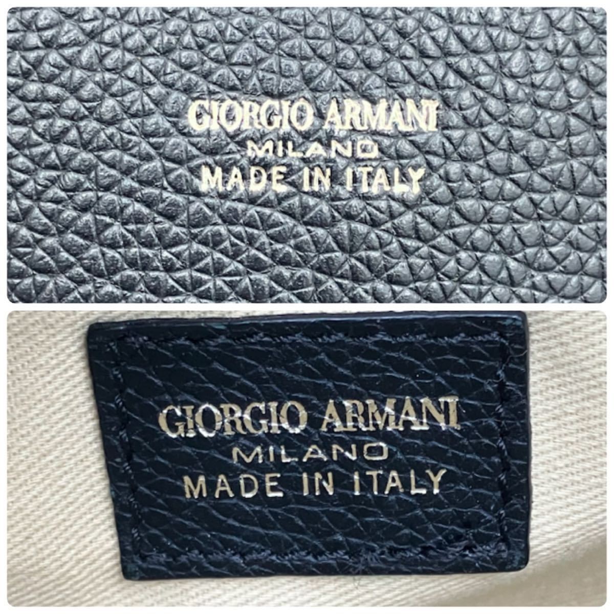 1円【未使用級】ジョルジオアルマーニ GIORGIO ARMANI ショルダー 