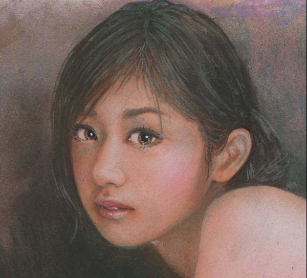 リクエストで発掘 石川吾郎 版画 裸婦パステル画 裸婦126(人物画