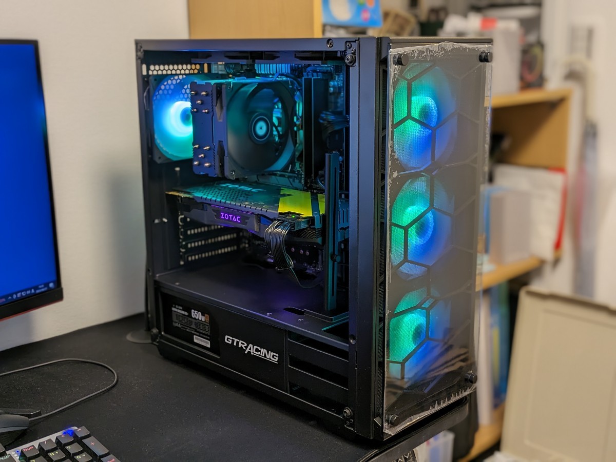 1000円スタート【ゲーミングPC】RYZEN 75700X/GTX1080/16GBメモリ 