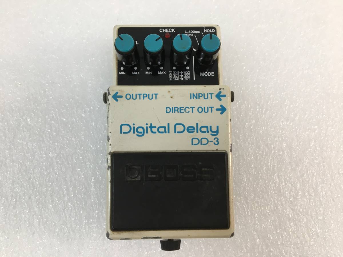 BOSS Digital Delay デジタル ディレイ DD-3 エフェクター 動作確認