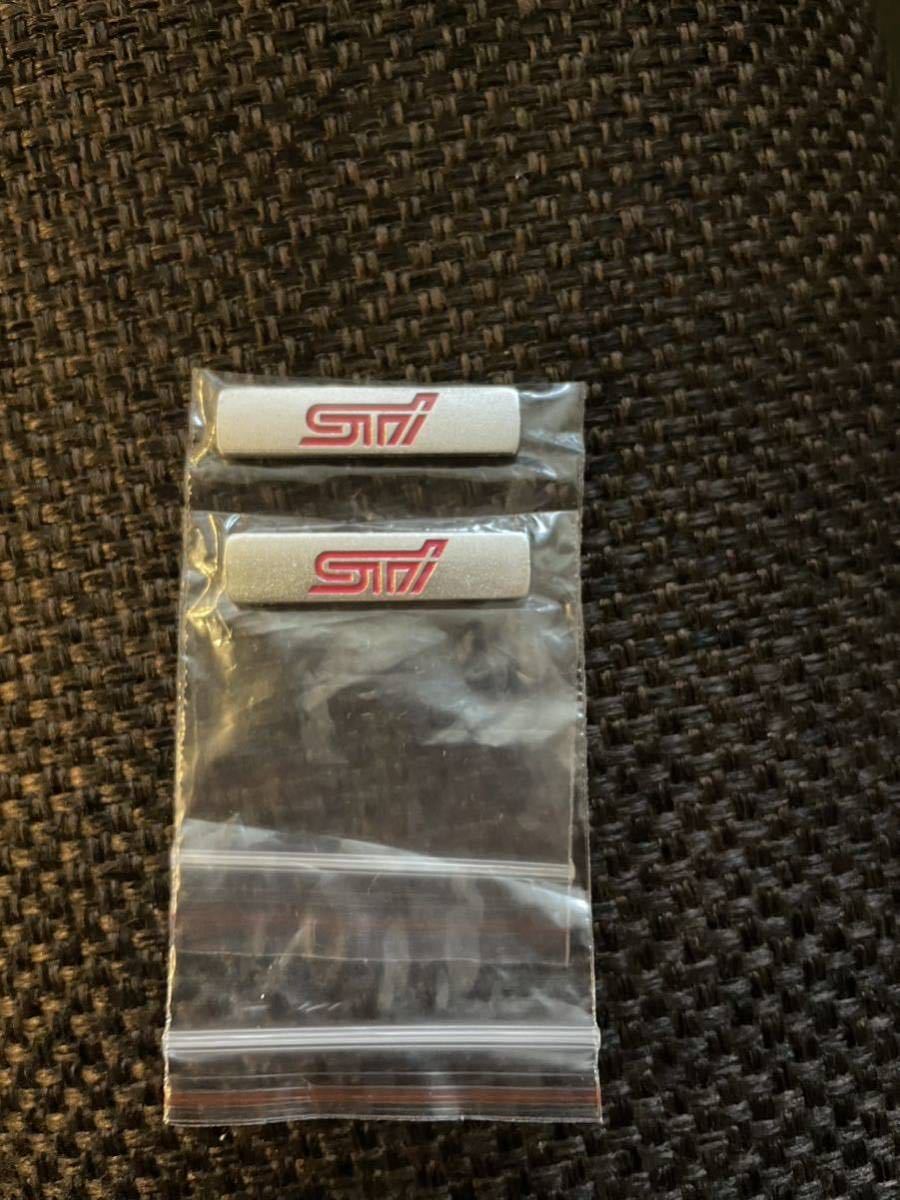 アルミ製 STI ミニエンブレム2枚セット スバルインプレッサWRX 
