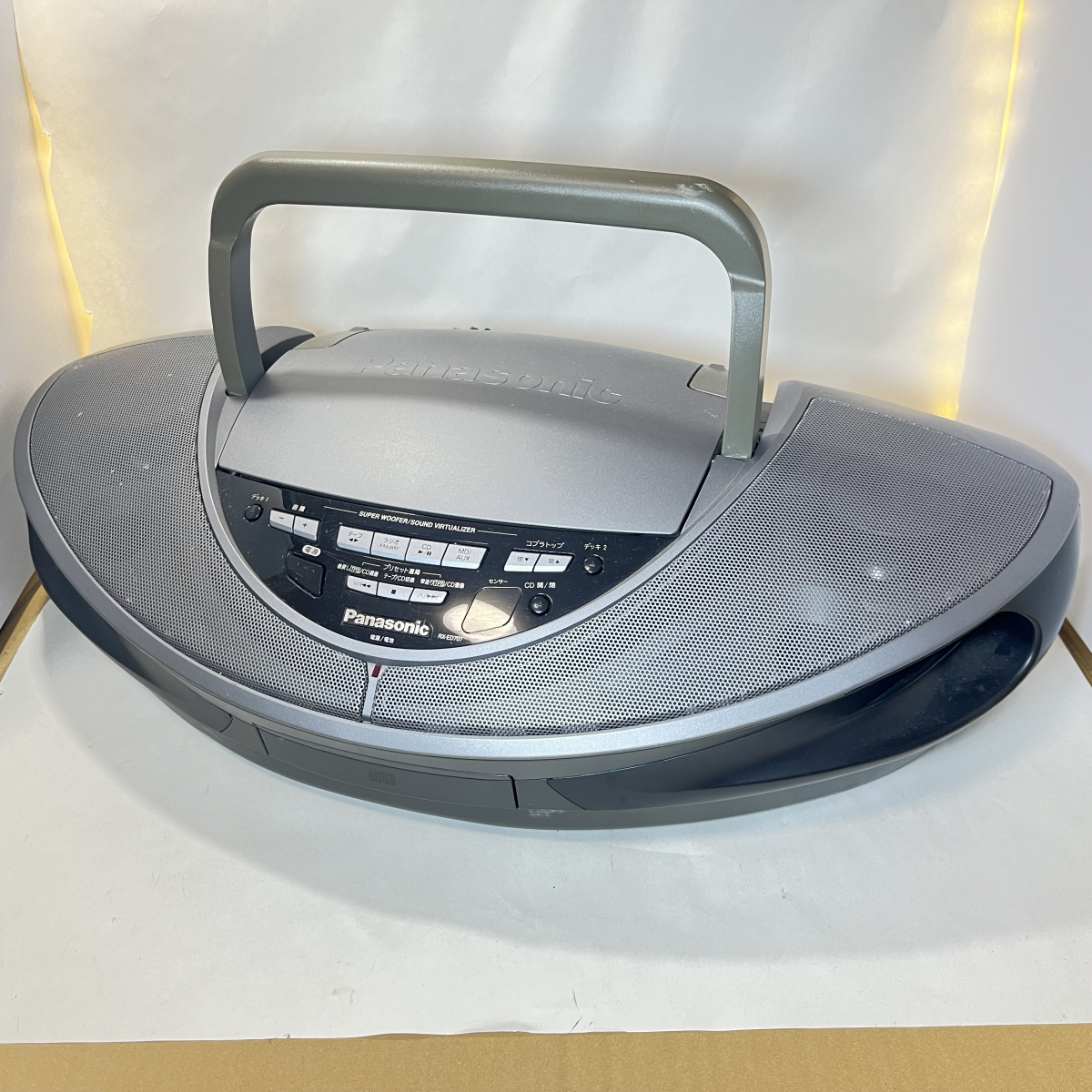 SK18-28- Panasonic RX-ED707 ラジカセ CD カセット 通電サウンド