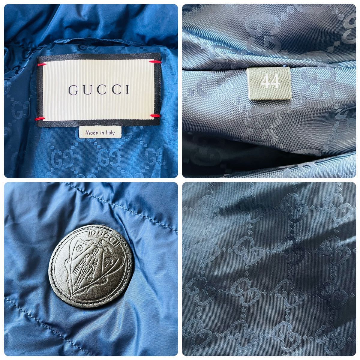 現行！グッチ『贅の極み』GUCCI ダウンジャケット 裏地GG柄 ワッペン 