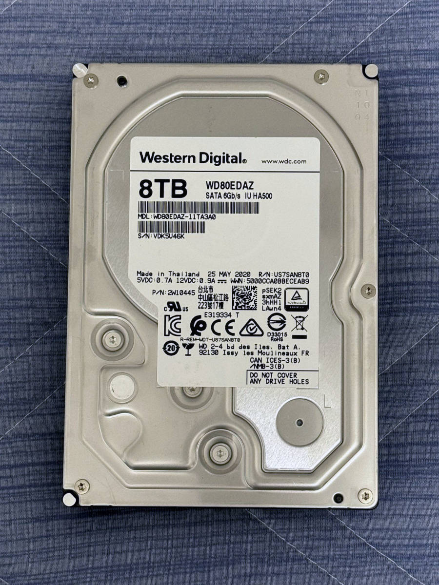 8TB、3.5インチ、中古HDD、Seagate ST8000AS0002