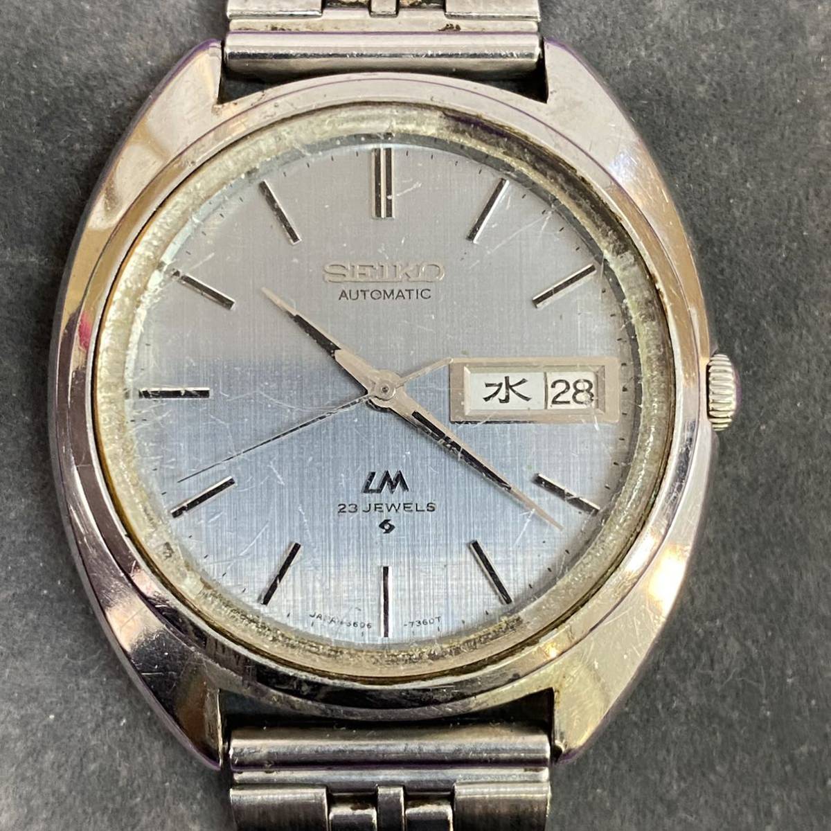 ◇中古 SEIKO/セイコー 腕時計 5606-7150 グレー オートマチック