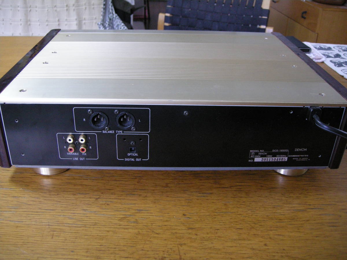 DENON デノン DCD-1650GL CDプレイヤー 動作品(ピックアップ交換品