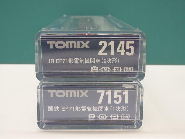 #k33【梱60】TOMIX JR EF71形 電気機関車 1次形/2次形 2両セット Nゲージ
