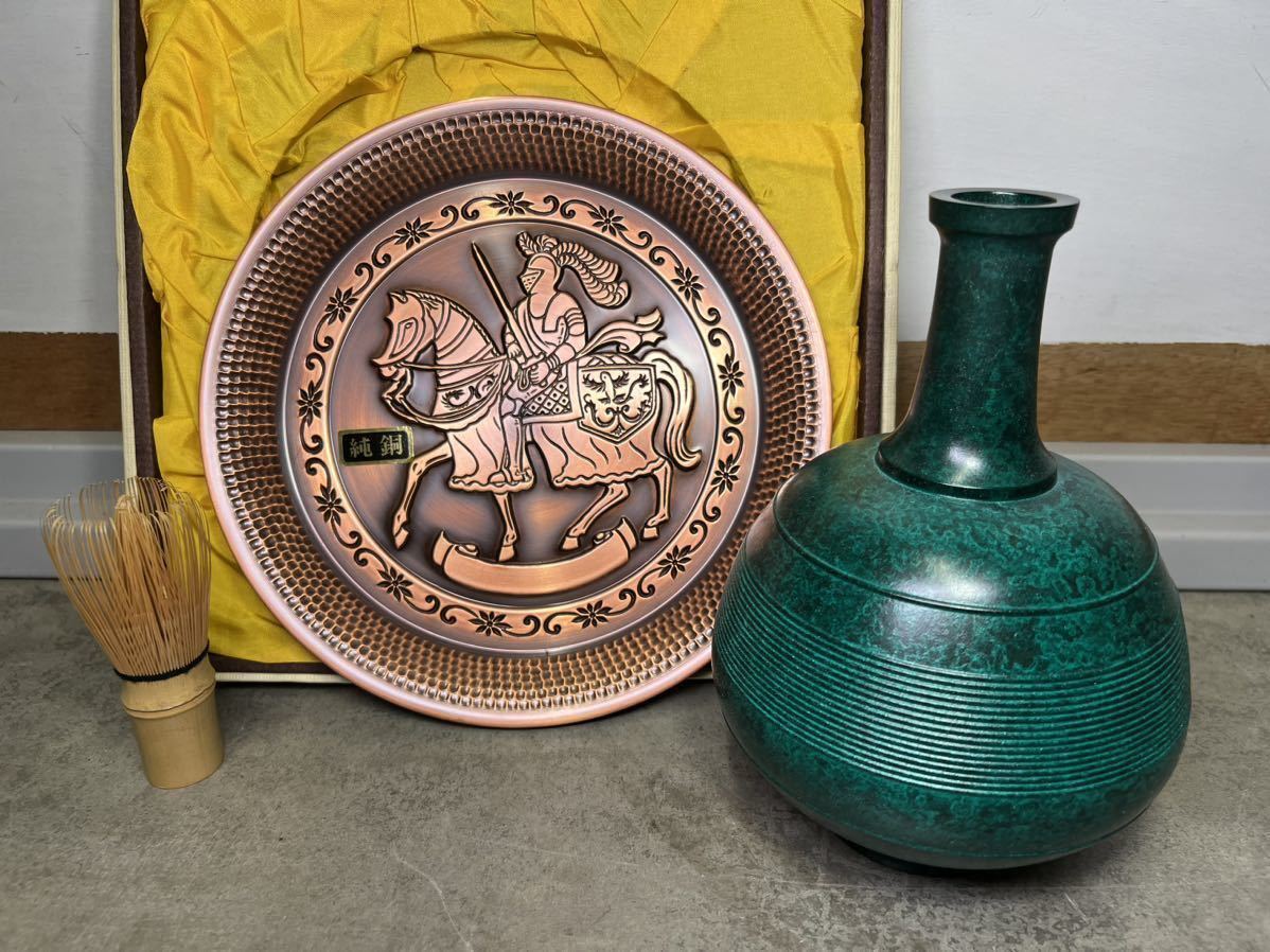 147 時代物 古銅 金属工芸 瓶掛 火鉢 吊灯籠 釣灯篭 釣灯籠 吊花生 釣