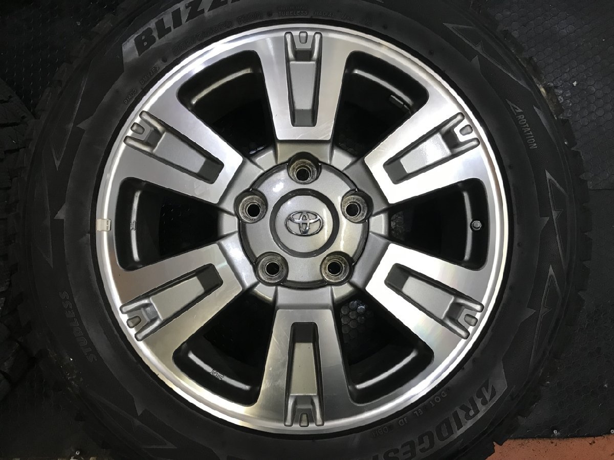 【BS BLIZZAK DM-V2 285/50R20】スタッドレス【USトヨタ タンドラ 純正ホイール 20インチ 8J5HPCD150+60】バリ溝 ランクル200にも (VTI786)クレジットカード QRコード決済可能 BS BLIZZAK DM-V2 285/50R20】スタッドレス【USトヨタ タンドラ 純正