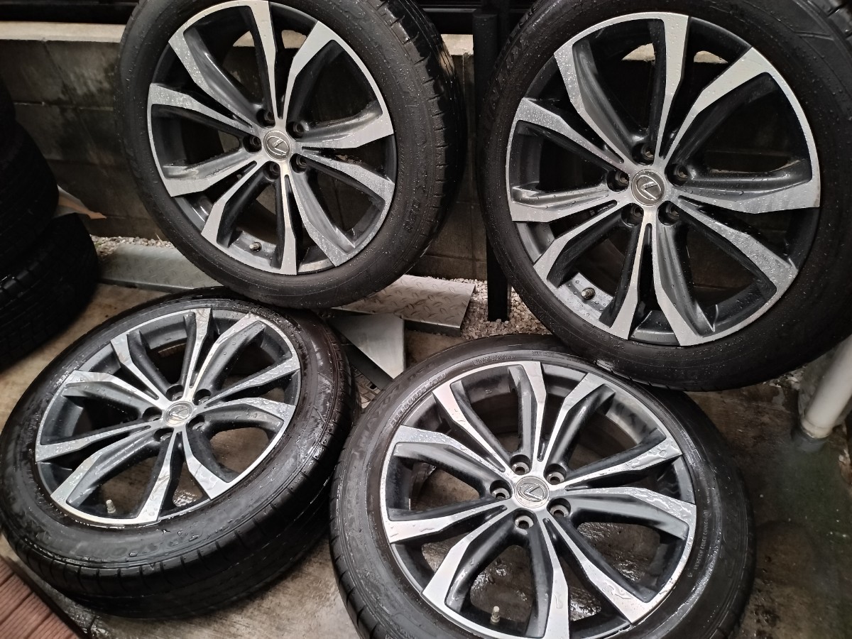 SALE，爆買い レクサスRX純正 20インチ&times;DUNLOP SportsMAXX 4本セット 114.3 8j +30 235/55R20 20系センサ付 流用 アルファード ヴェルファイア NX(ラジアルタイヤ)｜売買されたオークション情報、yahooの商品情報をア 5穴