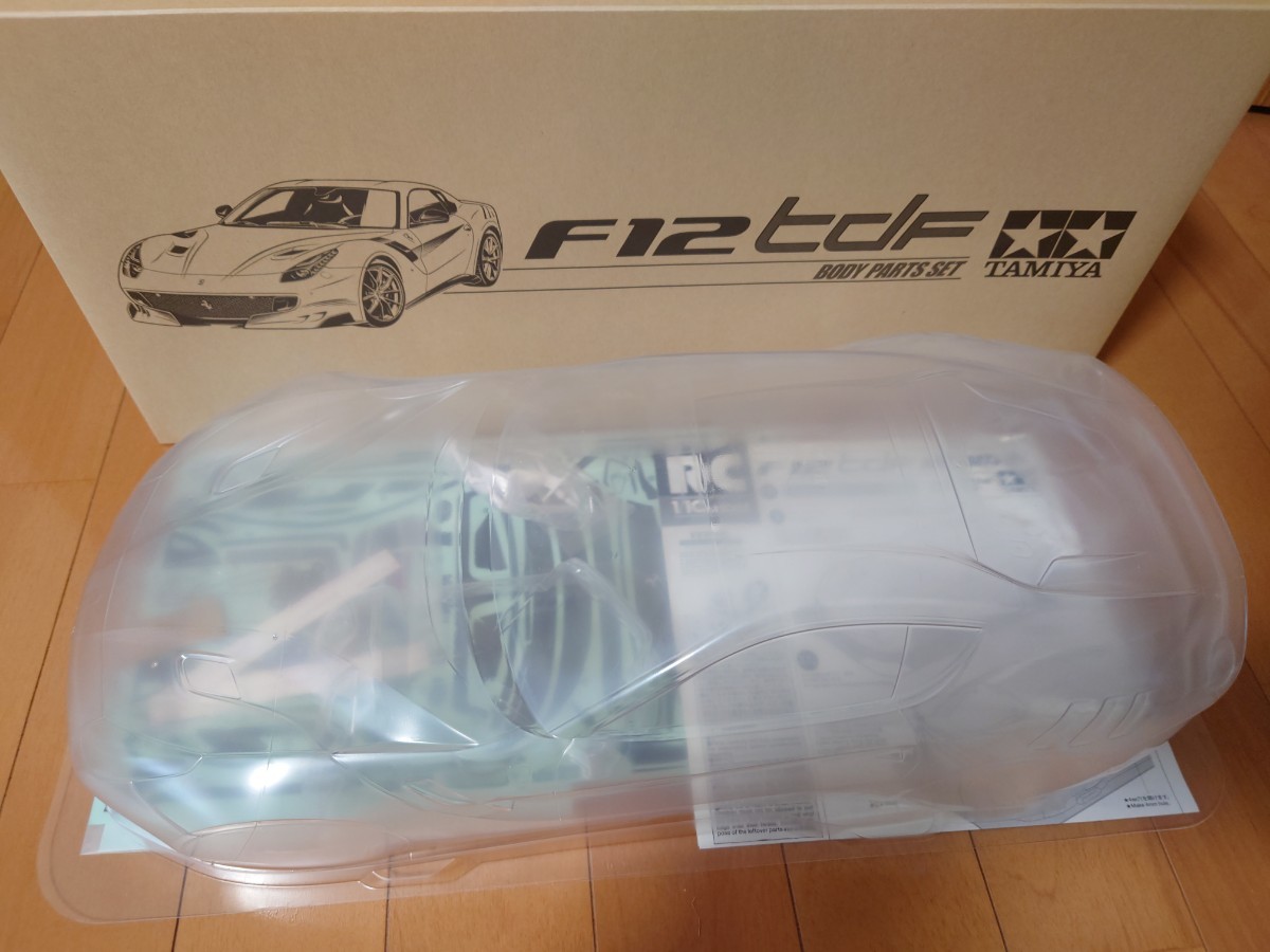 タミヤ1/10RC フェラーリF12tdfスペアボディセット フェラーリ F12tdf